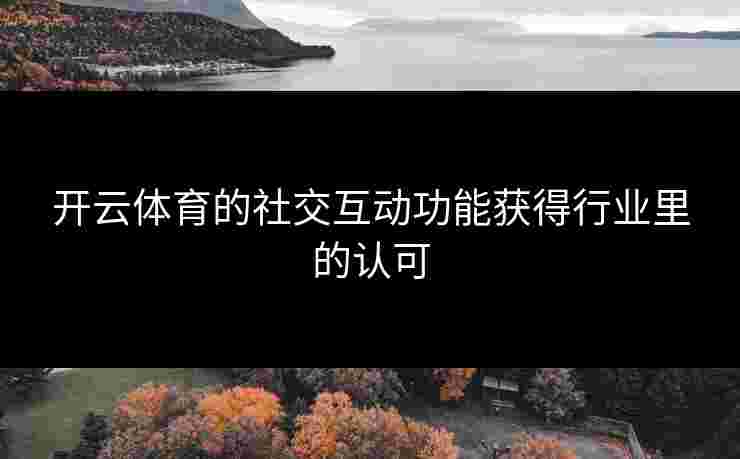 开云体育的社交互动功能获得行业里的认可