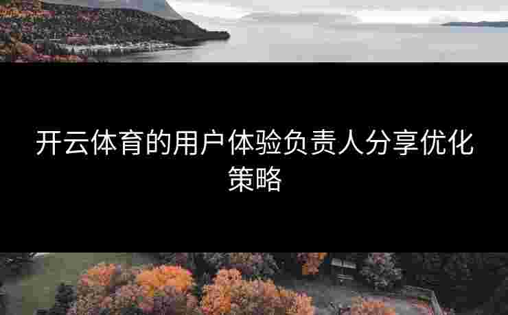 开云体育的用户体验负责人分享优化策略